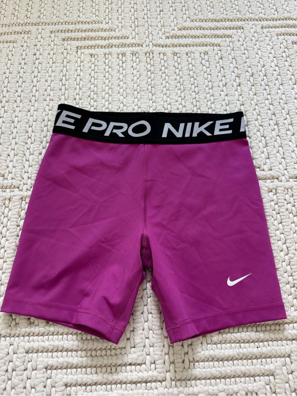 Nike Pro Girls Pink/Magenta Performance Shorts